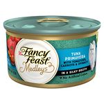 Fancy Feast Wet Cat Food, Elegant Medleys, Tuna Primavera with Garden Veggies and Greens in a Classic Sauce, 3-Ounce Can, Pack of 24