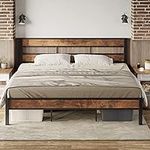 LIKIMIO King Bed Frame, Easy Assemb