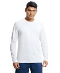 Jockey Men's Regular Fit Round Neck Full Sleeved T-Shirt AM95_White_S