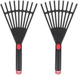 DOITOOL 2Pcs Gardening Grass Rakes Wire Hand Rake Plowing Grass Rakes Agricultural Rakes for Home