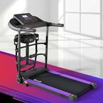 Everfit Treadmill Electric Treadmills with 400mm Running Belt, Folding Walking Pad Foldable Machine Exercise & Fitness Equipment, with up to 14km/h Speed and Massager for Home Gym Workout Black