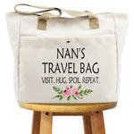 WCGXKO Nan Gift For Grandma Mother's Day Gifts Grandmother Birthday Gifts Best Nan Ever Tote bag (NAN TB CA)