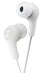 JVC Gumy in Ear Earbud Headphones, Powerful Sound, Comfortable and Secure Fit, Silicone Ear Pieces S/M/L - HAFX7W White