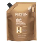 Redken All Soft Shampoo, For Dry and Brittle Hair, Moisturizes & Provides Intense Softness and Shine, With Argan Oil, 500mL