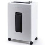 iOCHOW 10-Sheet Micro-Cut Heavy Duty Paper Shredder: Best Commercial Document & Credit Card Shredders Anti-Jam Large Capacity with 18L Pullout Basket for Home Office Use