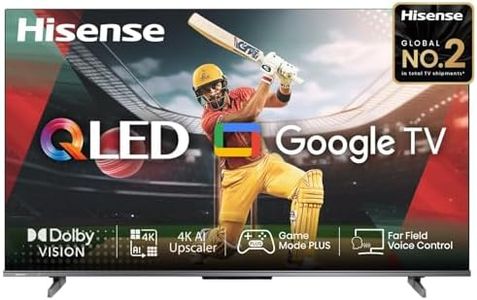 Hisense 108 cm (43 inches) E68N Series 4K Ultra HD Smart Google QLED TV 43E68N (Grey)