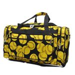 NGIL Canvas 23" inch Duffle Bag, Softball Print, Casual