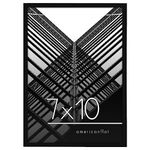 Americanflat 7x10 Picture Frame in Black - Thin Border Photo Frame with Shatter Resistant Glass - Horizontal and Vertical Formats for Wall and Tabletop