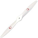 XOAR PJM 20 Inch 2-Blade The Sword RC Model Airplane Propeller Painted Wood Prop for Gas RC Planes (20x8, White)