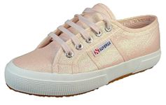 Superga Women's 2750 Cotu Classic Low Trainers, Pink Ish Iridescent S001820 A0q, 4 UK