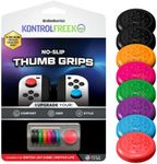 KontrolFreek No-Slip Thumb Grips for Nintendo Switch Joy-Con Controller | 8-Pack | Blue/Green/Red/Black/Pink/Purple/Orange