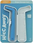 HiccAway Hiccup Straw - Stops Hiccups Naturally & Fast - As Seen On Shark Tank - Clinically Proven Relief for All Ages, Children & Adults - Lightweight, Reusable, & Safe (HiccAway + Case, BLUE) 1 Pack