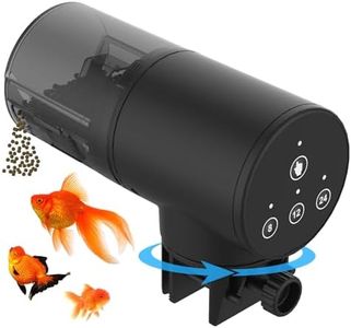 ADVWIN Automatic Fish Feeder for Aquarium, Moisture-Proof Fish Food Dispenser for Fish Tank, Vacation Fish Feeder Timer, Electric Adjustable Auto Fish Food Dispenser Two Fixed