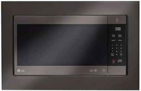 LG 30" Built-In Trim Kit in Stainless Steel Black Stainless Steel