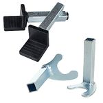 Donext Spool Lift Stand Attachments for Rear Sportbike Motorcycle Stands (Attachment ONLY), U and L-Shaped Adapter 2 Pairs