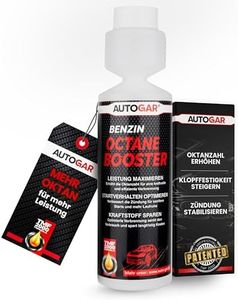 AUTOGAR® Benzin Octane Booster 250ml I bis zu 3 Punkte höhere Oktanzahl zur besseren Klopffestigkeit I für kontrollierte Verbrennung & bessere Gasannahme I ideal für Turbo, Sportmotoren & Benziner