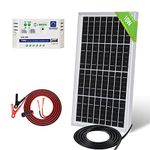 ECO-WORTHY 10 Watts Solar Panel System Kit: 1pc 10W 12V Polycrystalline Solar Module+3A Charge Controller +Cables Ideal for Caravan, Camper Van, Boat, House, Garden, shed or Farm