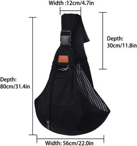 FDJASGY Small Dog Sling Carrier – Hands-Free Pet Travel Bag