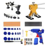 Guguzayth Car Dent Removal Kit 50PCS-Dent Puller Kit,Paintless Dent Repair Kit Tool Set with Gold Dent Puller Lifter – Auto Body Dent Repair Tools for Hail Damage, Door Dings & Car Bodywor