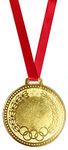 Be Win Olympic Designed 3 Inches Dia, 90 Grams Gold, Silver & Brown Medals for Sports Events, Functions & Many Other Competitions (3 Pieces, Gold)