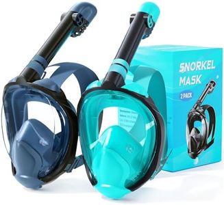 Zenoplige Full Face Snorkel Mask Adults,Dry-Top Snorkeling Gear with Camera Mount,Foldable 180-Degree Panoramic Scuba Mask for Snorkeling Diving Swimming Travel,Snorkel Mask Anti-Fog & Anti-Leak