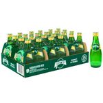 Perriers Sparkling Natural Mineral Water, 11 Oz Glass Bottles Pack of 12x330ml (Imported)