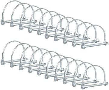Pinailer 20 Pcs Arch Pto Shaft Locking Pin 1/4” x 2-3/4" Hitch pin Trailer Pin –Safety Coupler Pin for Farm Trailers Wagons Towing, Lawn, PTO and Hitches