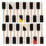 Mister Rui 1" Foam Paint Brushes, 1 Inch Foam Brush Set Pack of 24, High Density Foam Used with Most Paints, for Wood Danish Oil, Acrylic Paint, Varnish, Wood Stain, and Glue