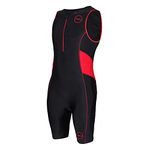 ZONE3 Men's Activate Trisuit, Black/Red, S