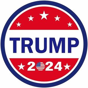 Clxse 2 Pcs Trump 2024 Take America Back Bumper Sticker Decal for Car 2024 Vote Trump Automotive Reflective Decals Trucks Window Laptop Waterproof Vinyl Decal Sticker 3X3 in(Round RED)