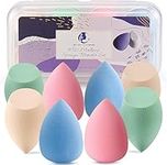 Makeup Sponge Blender Start Makers Blender Beauty 8 Pcs Make up Foundation Sponge Set Non-Latex Beauty Sponge for Foundation Creams Liquid and Powders