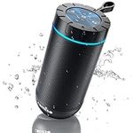 comiso Shower Bluetooth Speaker, IPX5 Waterproof Speakers with 360° HD Surround Sound, Punchy Bass, Wireless TWS Pairing, 24H Playtime, Portable Speaker for Home/Outdoor/Camping/Beach, Birthday Gifts