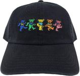 Ripple Junction Grateful Dead Dancing Bears Black Cotton Dad Hat