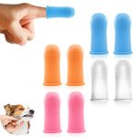 Dog Toothbrush, 8pcs Dog Finger Toothbrush, 360° Finger Toothbrush for Dogs, Silicone Dog Teeth Cleaning Toothbrush, Soft Finger Teeth Brush for Dogs and Cats