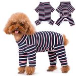 Axcimond Dog Recovery Suit Long Sleeve Dog Bodysuit After Surgery Medical Pet Shirt Dog Onesie Protect Wound Surgical Suit for Male/Female Dog Surgery Recovery Suit Puppy Pajamas for Small Medium Dogs