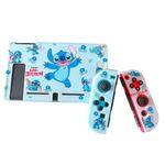 Disney Lilo & Stitch Original Switch Compatible Strong Hard Wearing TPU Rubber Case Shell Protective Cover for Switch Console and Joy Cons (Original Switch)