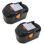 2x Trade Shop Premium Li-Ion Battery 14.4 V 4000 mAh 58Wh battery for AEG 4935413106 4935416790 GBS 14.4 V B1414G B1415R B1420 B1420R M1430R of BBM14 STX BS14 x/r BS14G BS14 x