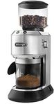 De'Longhi KG521M Dedica Stainless Steel Conical Burr Digital 12oz Grinder with 18 Grind Settings and Portafilter Adaptor