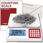 Fristaden Lab Counting Scale for Small Parts | 30 kg/66 lbs + 0.5 g lbs, oz, g, kg | Digital Inventory Scale | Industrial Counting Scale | Coin Scale | USA Company | Gram Scale | Parts Scale Counter