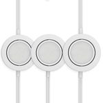 GetInLight Dimmable and Swivel, LED Puck Lights Kit with ETL List, Recessed or Surface Mount Design, Warm White 2700K, White Finished, (Pack of 3), IN-0107-3