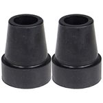 PCP Replacement 3/4 inch Cane Tips, 2 Pack Reinforced Rubber Walking Stick feet, 3/4 in Diameter