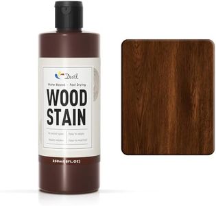 DWIL Water Based Wood Stain - Multiple Finishes, Fast Drying, Indoor and Outdoor Furniture, Wood Paneling, Cabinets and More, Low Odor ＆ Non-Toxic (8.5oz Dark Oak)
