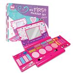 Make it Up My First Makeup Set, Girls Makeup Kit, Fold Out Makeup Palette With Mirror & Secure Close-Safety Tested- Non Toxic