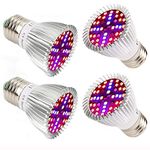 Full Spectrum LED Grow Light Bulbs E26 4 Pack 40W, Grow Lamp Plant Light for Hydroponics Greenhouse Organic Indoor Plants