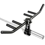AmazonUs/YES4All Multigrip Rowing Handle/T Bar Row/T Row Attachment for Muscle Group Training - Premium Steel, 550 lbs Weight Capacity, 1 in & 2 in Bar Compatibility, Any Height Fit, Superior Grip