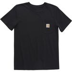 Carhartt - Unisex Kids Short Sleeve Pocket T-Shirt, Black, 8-10