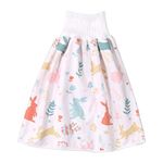 HEALLILY Baby Cloth Diaper Washable Skirts for Baby Boy and Girl Night Time Sleeping Bed Clothes for Potty Training (Rabbit)