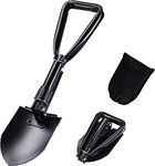 Folding Shovel,With Carrying Pouch Camping Shovel, Military Folding Survival Shovel, Portable Shovel For Garden, Hiking, Fishing, Car Emergency