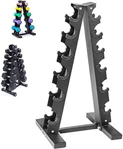 Mofish Dumbbell Holder Storage Rack Weight Lifting Stand 6 Tier Dumbbell Organizer A Frame Dumbbell Rack Stand for Fitness Home Gym (Only The Holder)