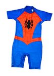 Boys Spiderman All in One Swimuit Sunsafe Sunsuit Ages 18 Months to 8 Years (6-7 Years)